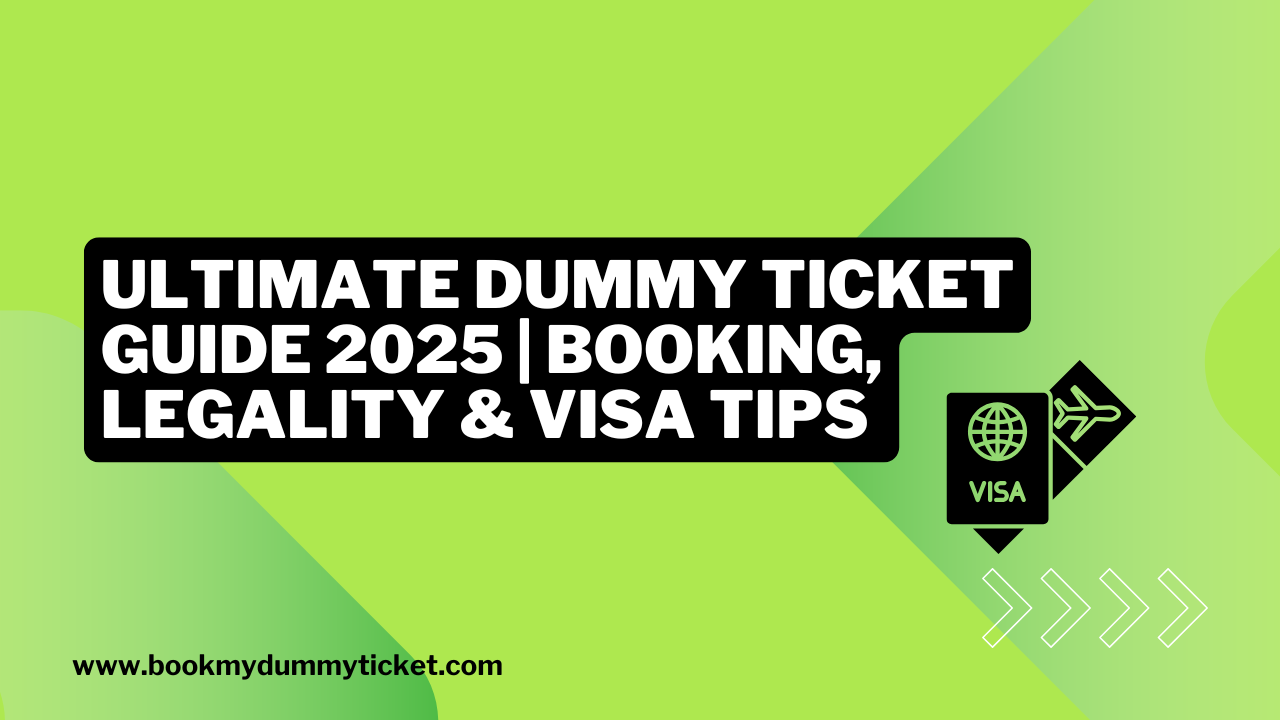 Ultimate Dummy Ticket Guide 2025: Booking, Legality & Visa Tips